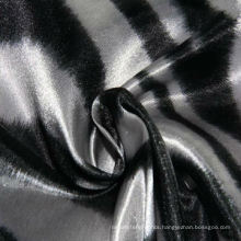 Printed Satin Fabric, 75 X 100d, Made of 100% Polyester, Glossy, Twisted Yarn